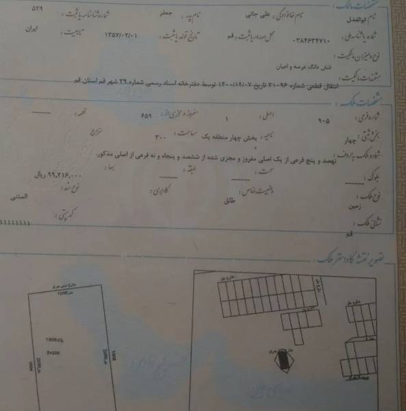 یک زمین واقع در جمکران