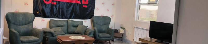 آپارتمان ۸۴ متری خوش نقشه با کاغذدیواری